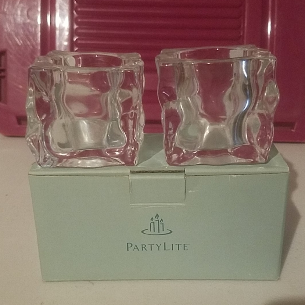 Glacier Pair candle holders.